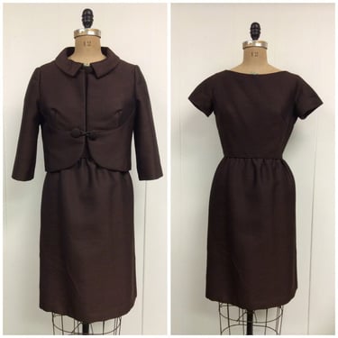 1950s 1960s Hattie Carnegie Dress Jacket Set 50s 60s 