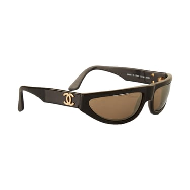 Chanel Black Logo Mini Sunglasses