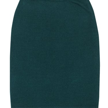 St. John - Emerelad Green Wool Blend Pencil Skirt Sz S