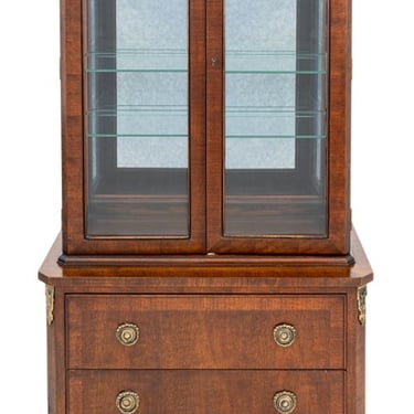 Henredon Louis XV Style Mahogany Display Cabinet