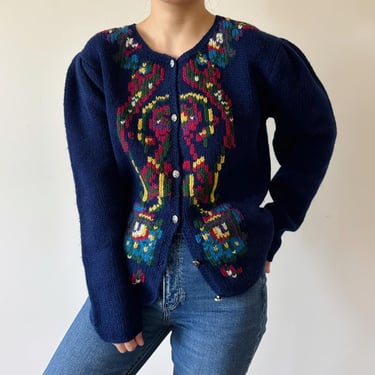 トップス 80s 90s IL GRANCHIO design cardigan トップス 80s 90s IL GRANCHIO design cardigan トップス 80s