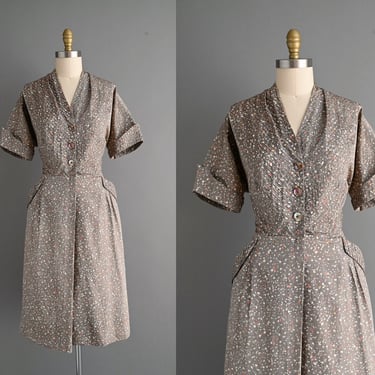 vintage 1950s dress - Size XL Plus Size 