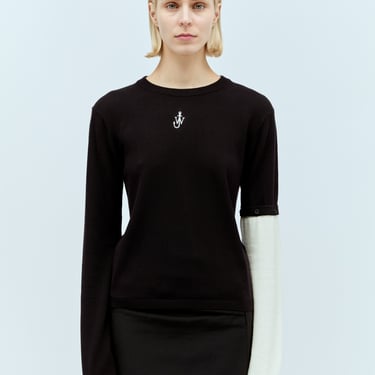 Jw Anderson Women Contrast Sleeve Sweater