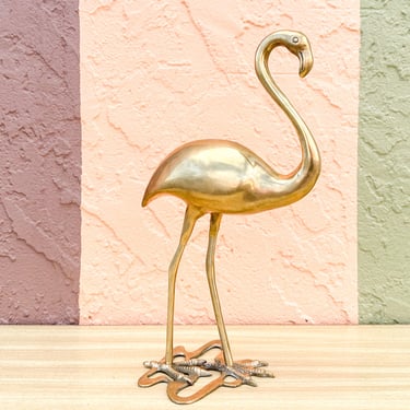 Fab Brass Flamingo