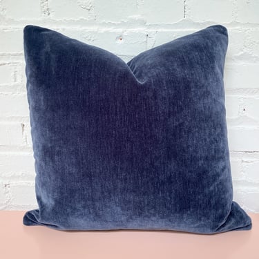 Square Pillow in Amici Indigo (18” x 18”)