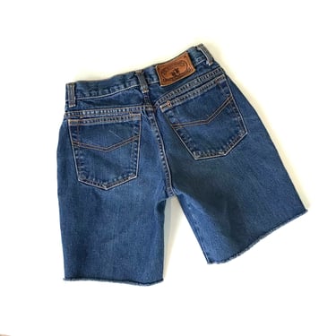 70's Brittania Cut Off Jean Shorts / Size 22 23 