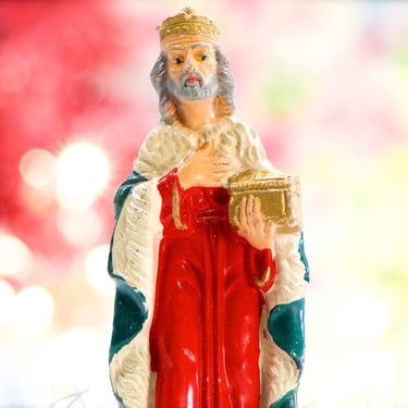 VINTAGE: Italian Ceramic Wiseman Nativity Figure - Nativity Replacement - Made in Italy - SKU 15-C2-00033556 