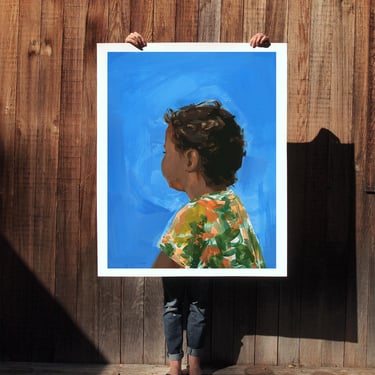 Contemplate . extra large wall art . giclee print 