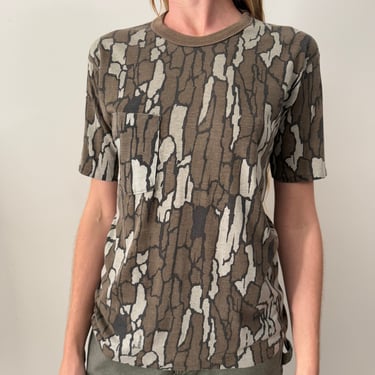 Worn Tree Bark Camo tee