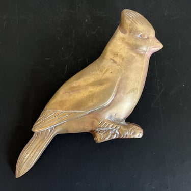 Brass Cardinal Door Knocker, C1960 