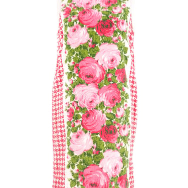 1960s Rose Print Towel Dress