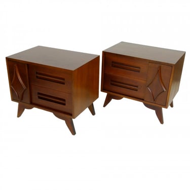 1960s Two Drawer Nightstands