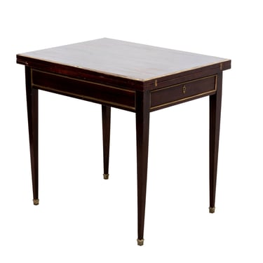 Directoire – Style Mahogany Flip-Top Table