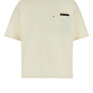 Bottega Veneta Men Ivory Cotton T-Shirt