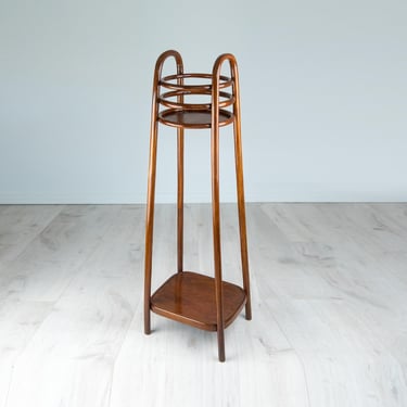 Thonet pedestal/ Beech Pedestal Thonet / bentwood flower stand/ vintage thonet pedestal / Thonet flower stand 