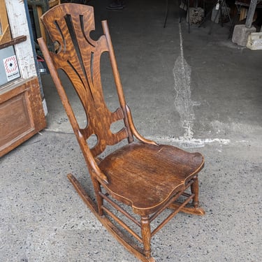 Antique Low-Rider Child's Rocking Chair