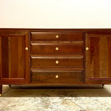 Vintage 60s Mid Century Modern Willett Solid Cherry Credenza Sideboard 