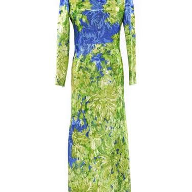 Yves Saint Laurent Metallic Floral Gown