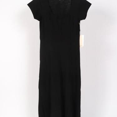 Mariana Round Neck Dress - Jet Black