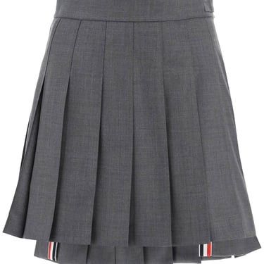Thom Browne Wool Pleated Mini Skirt Women