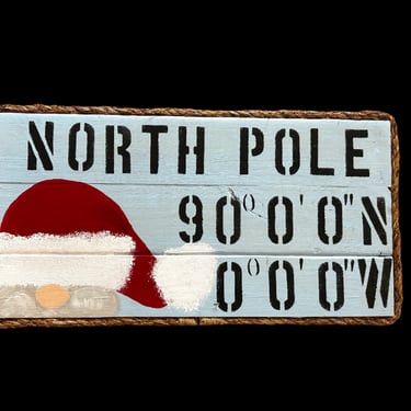 North Pole Latitude Longitude Sign