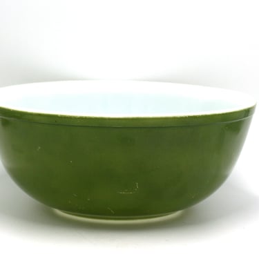 vintage pyrex green mixing bowl #404 