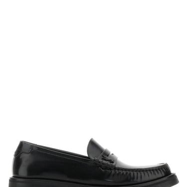 Saint Laurent Women Black Leather Le Loafers Loafers