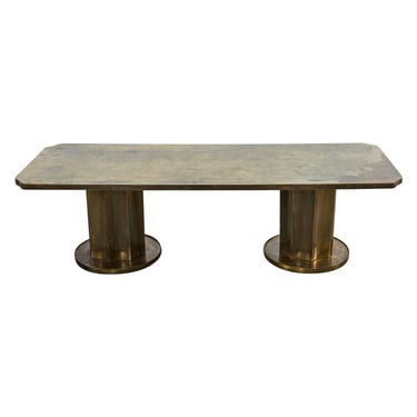 Philip Kelvin LaVerne Creation of Man Bronze Cocktail Table