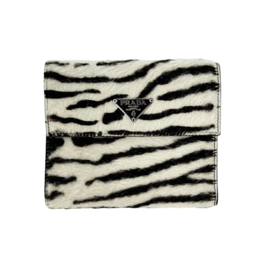 Prada Zebra Calfhair Wallet