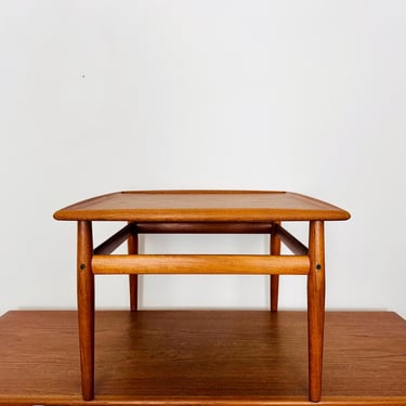 Danish Mid-Century Modern Teakwood Coffee or Side Table by Grete Jalk | 1960s 