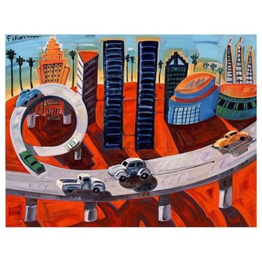 Frank Romero "Cheech's Downtown" Giclee Print Limited Edition Signed 