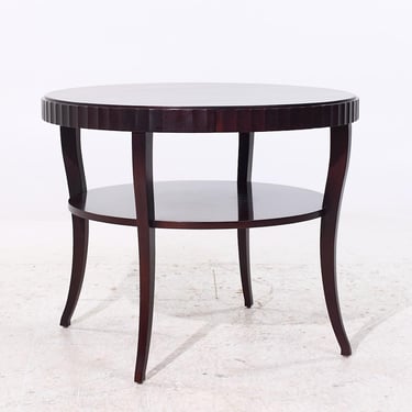 Barbara Barry for Baker Furniture Round Mahogany Console Table 