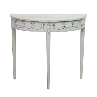 Painted Demi Lune Table