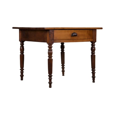 Antique French Louis Philippe Style Walnut Writing Desk 