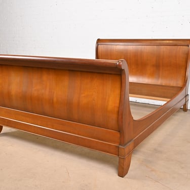 Grange French Louis Philippe Cherry Wood Full Size Sleigh Bed