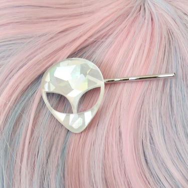 Alien Hair Clips Holographic Bobby Pins 