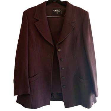 Private Listing Chanel Plum Skirt Suit