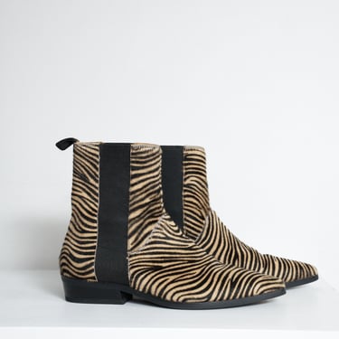 Tiger Stripe Chelsea Boots