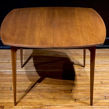 Broyhill Brasilia Round Walnut Dining Table - Mid Century Modern Broyhill Furniture 