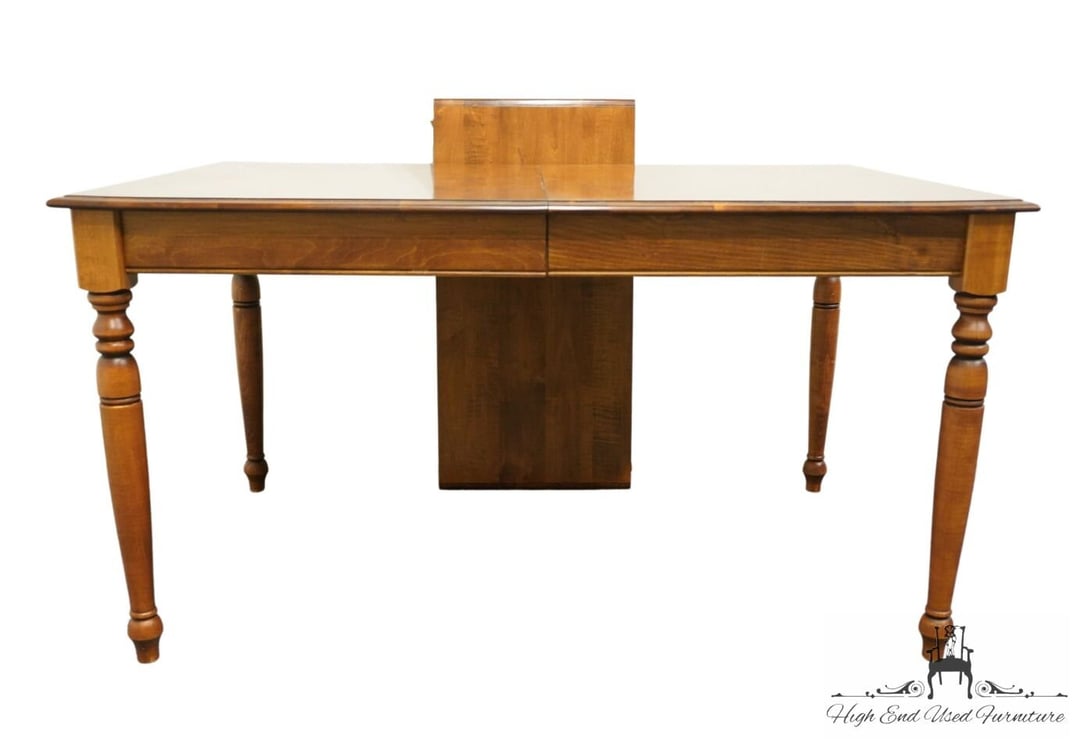 ETHAN ALLEN Circa 1776 Solid Hard Rock Maple Colonial Style 81" Dining