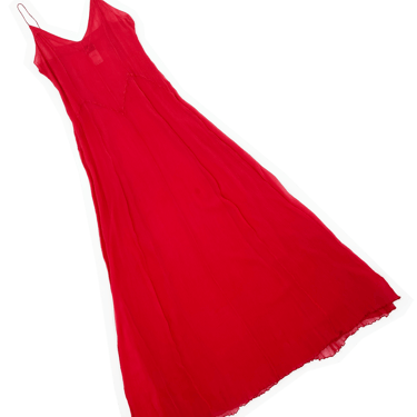 Plein Sud red silk maxi dress