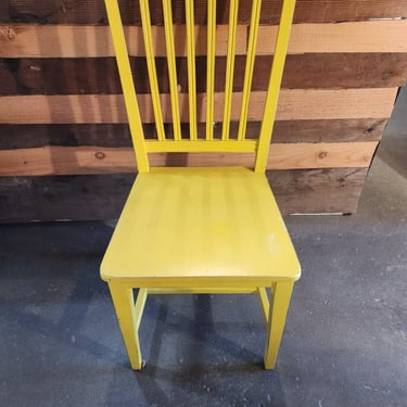 Optimistically Yellow Chair 17.75 x 38 x 19.75