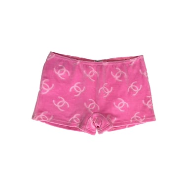 Chanel Pink Velour Shorts