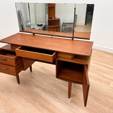 Mid Century Triple Mirror Vanity by G Plan 