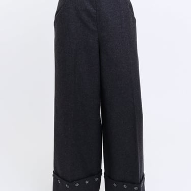 Wool Blend Wide Leg Pant