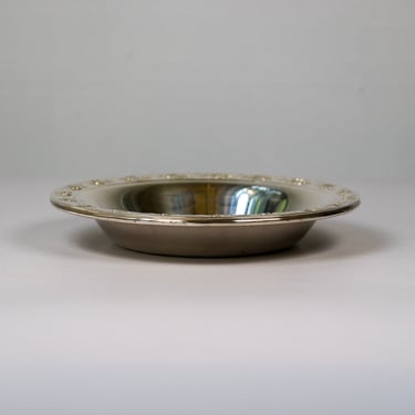 Silver Bowl with Rose Trim – Reed &amp; Barton