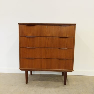 Vintage Danish Mid Century Modern Teak Low Dresser by Ejsing 