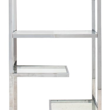 Romeo Rega Style Chrome & Glass Shelves