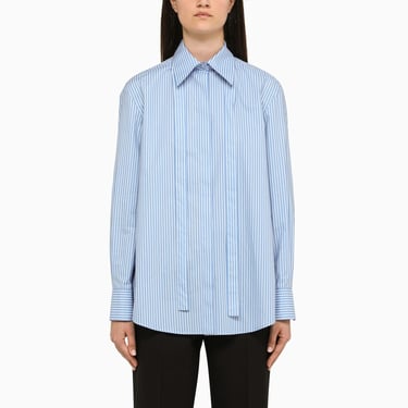 Valentino Blue/White Striped Shirt Women