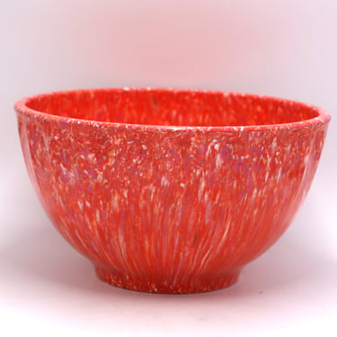 vintage Boonton Orange Confetti Bowl 